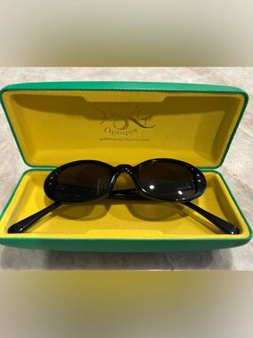 Selima Optique Adlo Black Oval Sunglasses. The exact pair CBK wore in the 90’s.